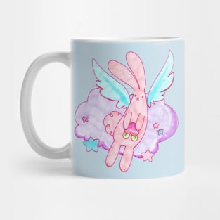 Peach Fruit Angel Bunny Mug